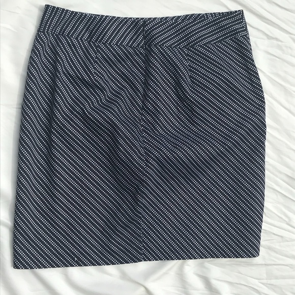 Worthington Black and White Striped A Line Skirt - Picture 3 of 6